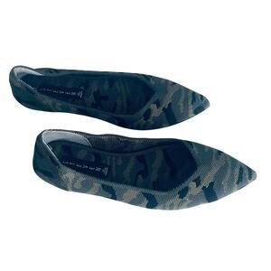 Steven Steve Madden Women's 7 'Rosy' Camouflage Pointed Toe Knit Flat